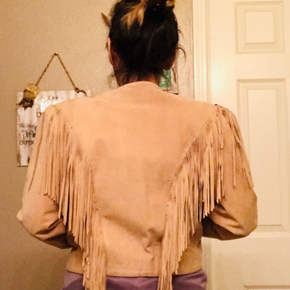 Scully Vintage Leather Western Fringed Jacket S-10 - Picture 7 of 8